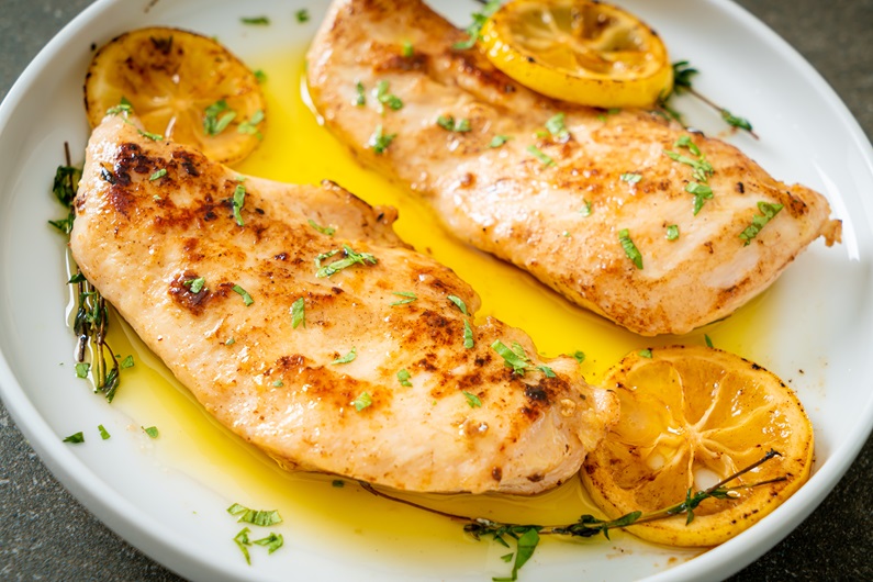 Grilled Lemon Herb Chicken with Avocado Salsa