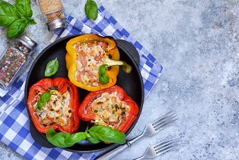 Greek Yogurt Chicken Salad Stuffed Peppers