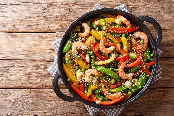 Sizzling Shrimp and Vegetable Stir-Fry