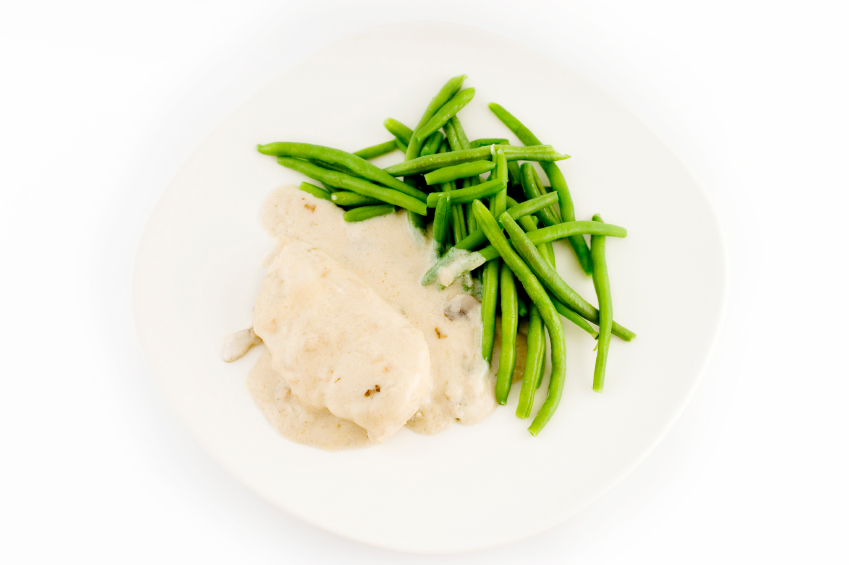 Low-Carb Recipe: Chicken Breasts With a Creamy Green Chile-Almond Sauce 